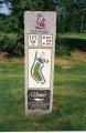 Val Halla - 18th hole marker at a local golf course